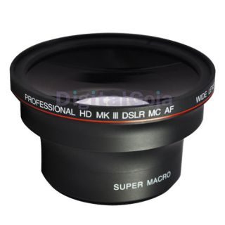 58mm Wide Angle Fisheye Macro Lens for 58 mm Canon Camera DSLR T3i T3 