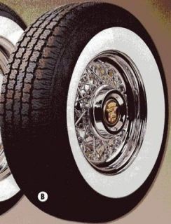 P205/75R15 American Classic 2 1/2 Wide Whitewall Tires