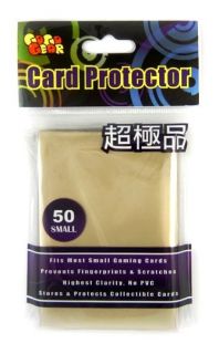 YUGIOH GOGO GEAR CARD PROTECTOR SLEEVES 50ct GOLD
