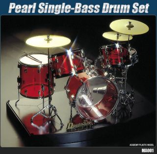 Pearl Single Base Crystal Drum Set Miniature Academy Model Kit 