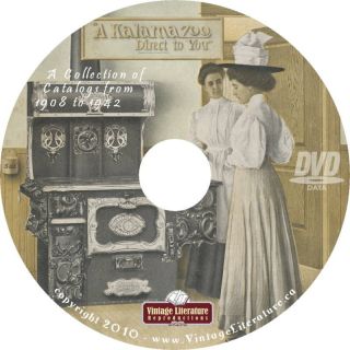 1905 to 1942 Kalamazoo Stove Catalogs on DVD