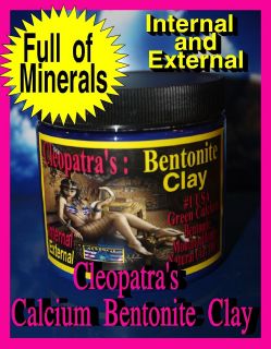 100% Organic Cleopatras Green Calcium Bentonite Clay Internal 