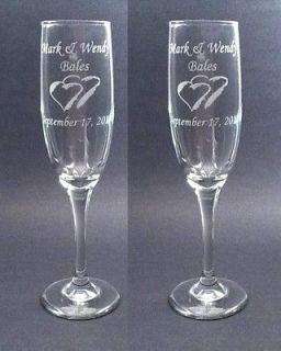 New Charisma Wedding Toasting Glasses,Flutes​, Engraved