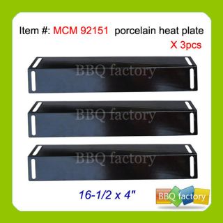 BBQ Grillware Gas Grill Heat Plate Porcelain Steel Heat Shield MCM 