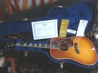 2007 LIMITED EDITION 1 OF 99 CUSTOM SHOP GIBSON HUMMINGBIRD QUILT OHSC 