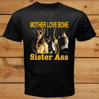 Mother Love Bone Sister Ass Skin Yard Soundgarden Black T Shirt Tee 