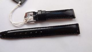   Gucci 6300L 2600L 6500L 3600L Patent Leather Black Watch Band 14 mm