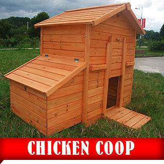   Backyard Wood Chicken Coop Poultry Nesting Hen House Rabbit Hutch