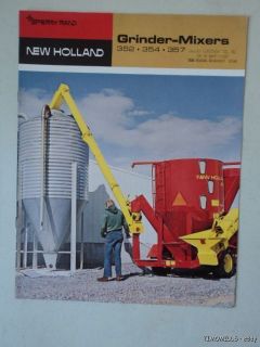 1973 Sperry Rand New Holland Feed Grinder Mixer 352 354 357 Catalog 