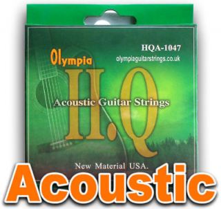 Olympia HQ USA Acoustic Guitar Strings 10 47w Full Set