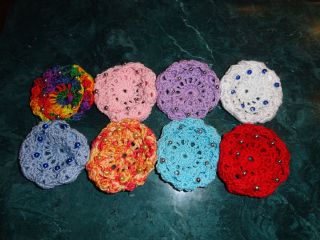 Ballet Hair Bun / Snood Cover  Dance Lots of Colors with Pearls