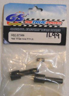 GS RACING #GS ST069 Rear Wheel Axle(2)STORM RTR  NEW
