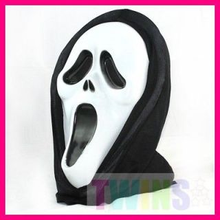 Scream Movie Crazy Scary Halloween Costume Ghost Face Dress Party Mask 