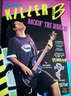 1995 Tobias Kill B bass guitar Bardi Martin vintage ad