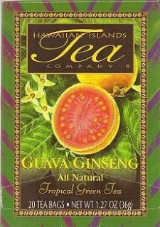 HAWAIIAN ISLANDS TEA GUAVA GINSENG NATURAL GREEN TEA FROM HALEIWA 