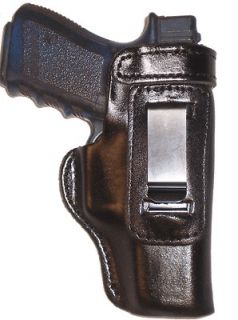   9mm Leather Concealed Carry IWB Right Hand Black Gun Holster *Sale