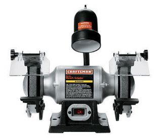Craftsman 1/6hp Bench Grinder with Lamp (21124)