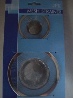 New 2 Pack Mesh Sink Strainers Hair Catchers Shower Tub
