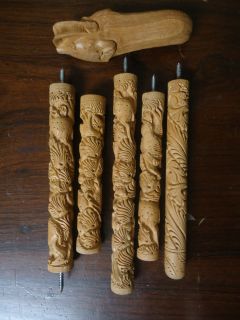   Handle Wooden Hand Carved White Cedar Walking Stick/Cane Detachable