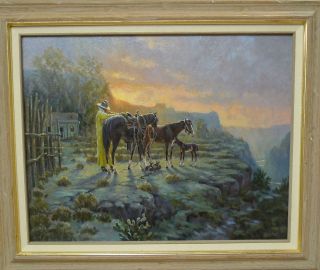 Going for Supplies Original Oil by Bill Barber