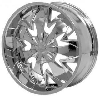 22 inch H1S chrome wheels rims 5x115 +13 Chrysler 300C