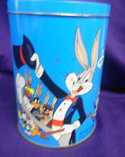 HAPPY BIRTHDAY/50TH ANNIVERSARY BUGS BUNNY TIN/CANISTER.