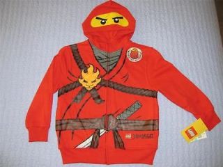 Lego Ninjago Red Ninja Kai Hoodie Halloween Costume Size 14 16 L Boys 