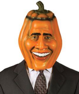Adult Obama Pumpkin Head Mens Halloween Costume Mask