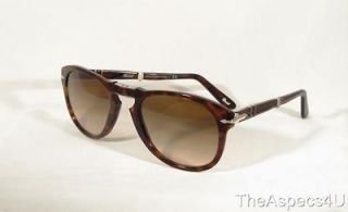 NWT PERSOL 714 SUNGLASSES FOLDING 24/51 SIZE 52 100% authentic and 
