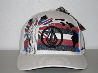   STONE DC HAWAII PUNK WHITE RED BLUE FLEX FIT HAT CAP NEW RARE L/XL