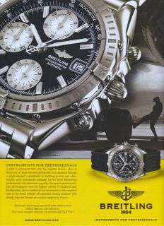 Breitling 1884 Chronomat Watch 2004 Magazine Advert #31