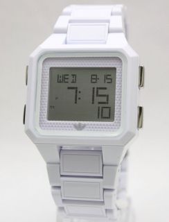   Peachtree White Acrylic Chrono Indiglo Watch 40mm x 40mm ADH4500 $85