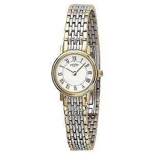 rotary ladies two tone watch