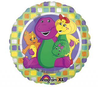 BARNEY n Friends Purple Dinosaur Mylar Birthday Party Balloon 