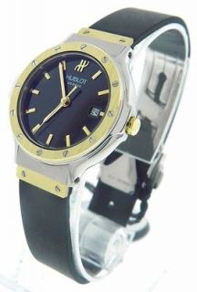   Hublot Classic 1395.NE10.2 18K Yellow Gold & Steel Date Watch + B&P