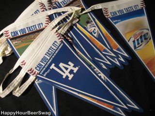  La Dodgers flag string banner MLB Baseball beer bar sign Dodger Blue