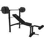 SPECIAL CAP Deluxe Standard Bench with 100 lb Weight Set WITH FREE 