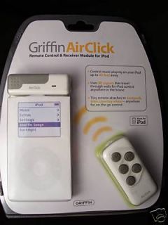 Griffin AirClick Remote iPod Photo 3rd & 4th old Gen