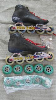 Bont, mens Size 12/Euro 49 composite inline skates with extra wheels