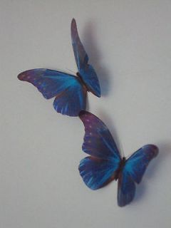 Luxury Teal Blue 3D Life Like Butterflies Home Wall Art Butterfly 