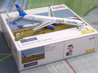 Herpa 1/400 Condor B757 300 SNOOPY Peanuts#D AB​OJ #562270