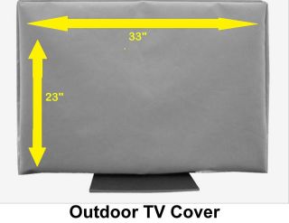 32 Outdoor TV Cover (Marine Grade w/ Soft Inner Liner)