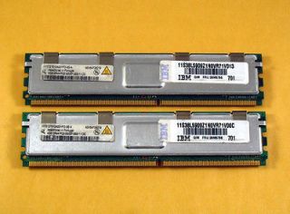  8GB 2x4GB PC2 5300F 2Rx4 667MHz ECC FBDIMM FRU 39M5796 DDR2 Infineon