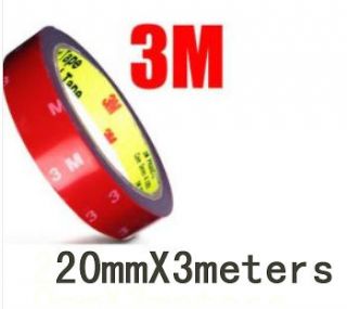 3M Auto Double Sided Adhesive Tape Attachment 20mmX3meters