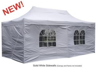 Gigatent THE PARTY TENT 20 x 10 Shelter Canopy WALLS ONLY   WHITE