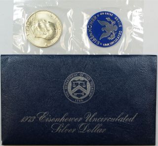   40% Silver Eisenhower IKE Dollar Coin w/ Mint Packaging, UNC