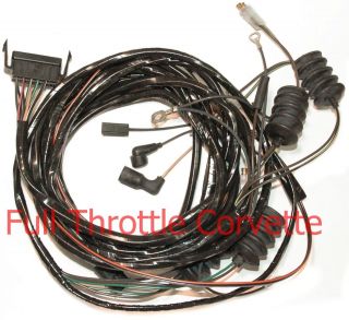 1965 Corvette Convertible Rear Body Wiring Harness With Back Up Lights