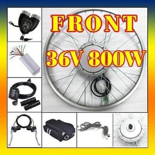 36V 800W 26 Front Wheel Electric Bicycle Motor Kit Cycling Conversion 