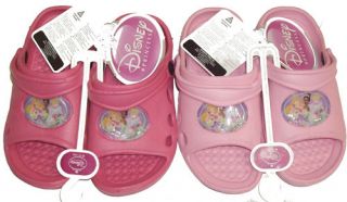 Disney Princess & Tinkerbell Fairies Open Toe Croc Clogg Sandals Beach 