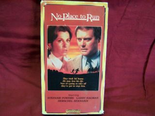 No Place To Run VHS OOP, HTF, Rare Larry Hagman, Stephanie Powers